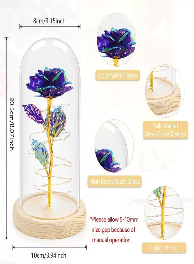 HipTree Birthday Gifts Decorations for Women,Mothers Day Rose Gifts for Mom,Purple Rose Flowers for Mom from Daughter or Son,Gift for Sister,Her,Grandma,Wife Christmas and Valentines Day Gifts - Image 2