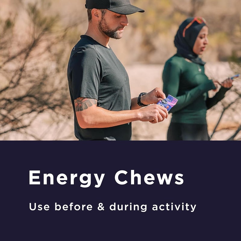 GU Energy Chews Variety Pack Energy Gummies with Electrolytes Vegan GlutenFree Kosher CaffeineCaffeineFree and DairyFree OnTheGo Energy for Any Workout 12 Bags 24 Servings Total - Image 5