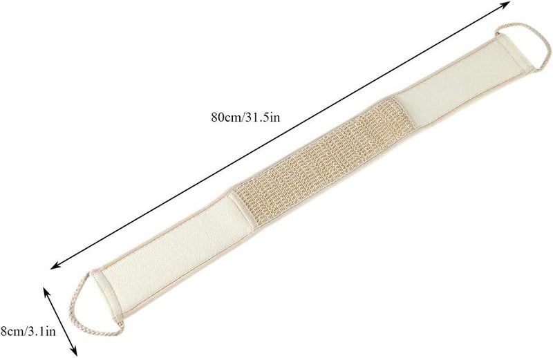 Milltrip Back Scrubber for Shower Exfoliating Back Cloth Body Extended Length Scrubber Towel Exfoliating Stretchable Pull Strap Wash Cloth for Bath Body Scrub Washcloth - Image 5