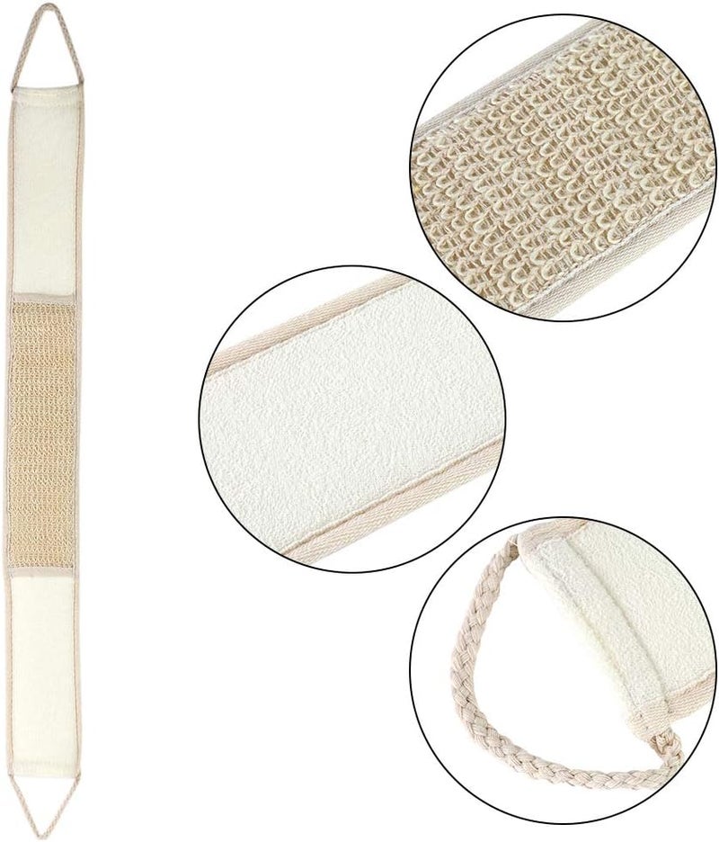 Milltrip Back Scrubber for Shower Exfoliating Back Cloth Body Extended Length Scrubber Towel Exfoliating Stretchable Pull Strap Wash Cloth for Bath Body Scrub Washcloth - Image 4