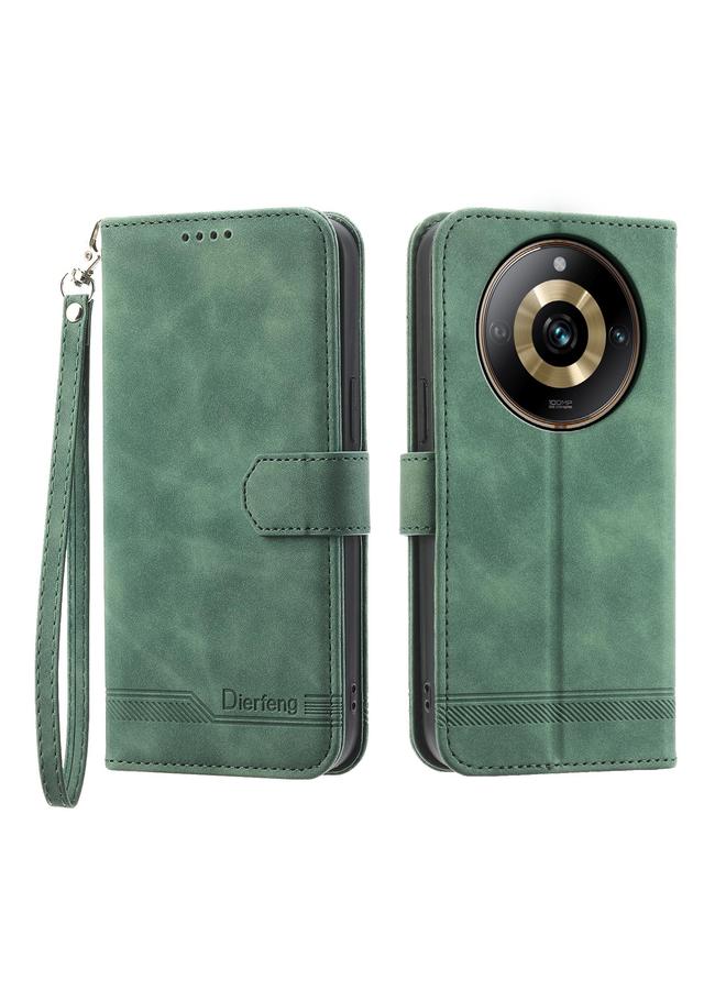 The Bros Case For Realme 11 Pro 5G / 11 Pro+ 5G Dierfeng Dream Line TPU Hybrid PU Leather Phone Case