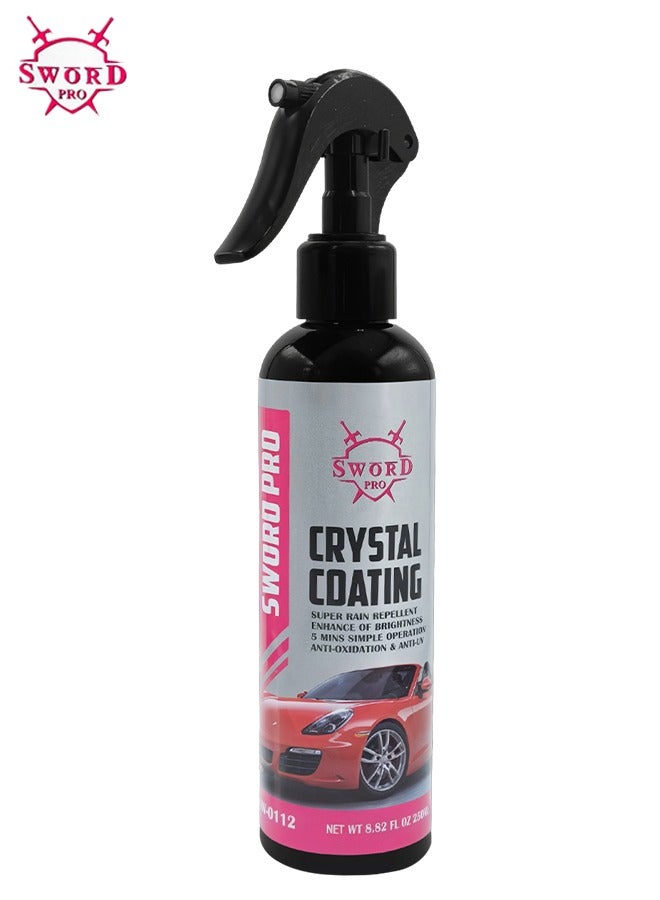 SWORD PRO Crystal Coating SW-0112 Advanced Hydrophobic Coating for Car Paint, 250ml Anti-Oxidation, Anti-UV, Fast Application, High Gloss Finish - Image 1