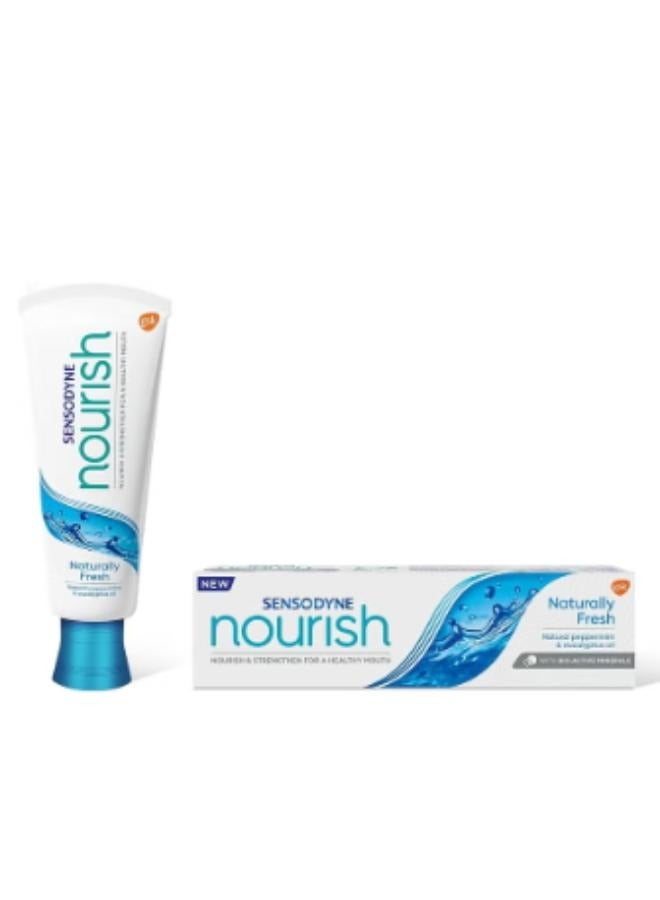 Sensodyne Nourish Naturally Fresh Sensitivity Relief And Cavity Prevention Toothpaste 75 ml