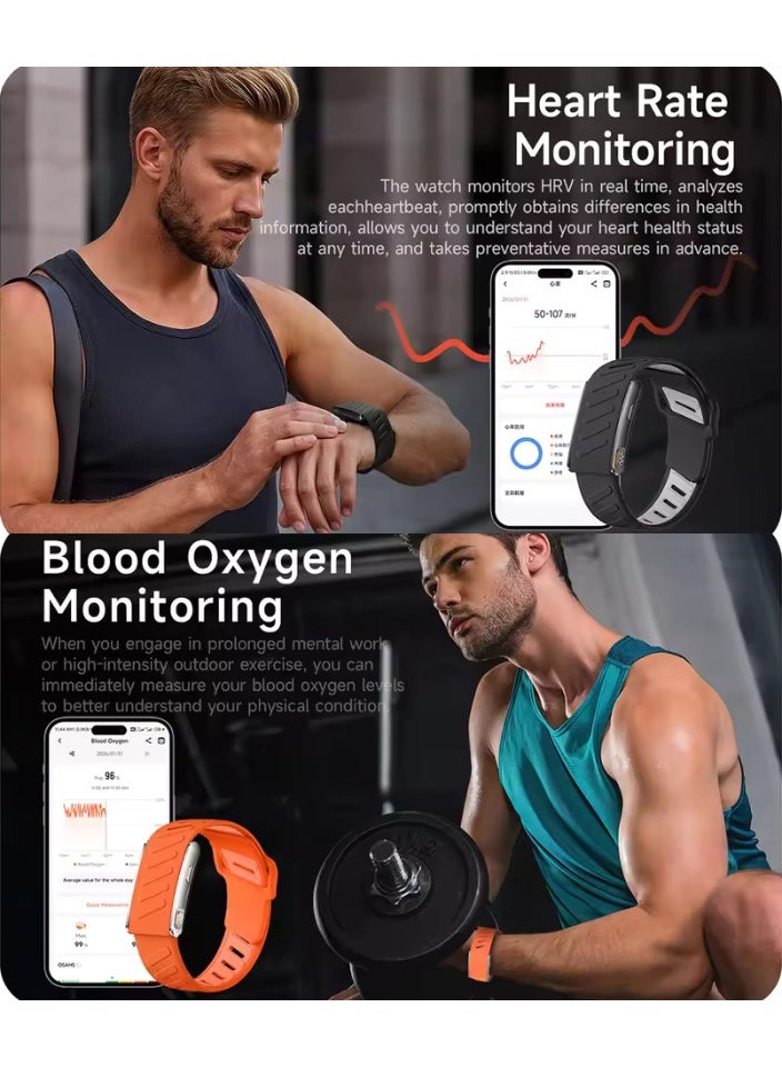 epicarma WearOn Tracker Band Screenless Fitness Tracker with Extra Band, ECG + PPG Health Monitor, SpO2 & Blood Pressure Tracking, Heart Rate Monitor, Sleep Tracker, 100+ Sports Modes, IPX8 Waterproof Smart Bracelet for Android & iOS, 30-Day Battery Life - Image 5