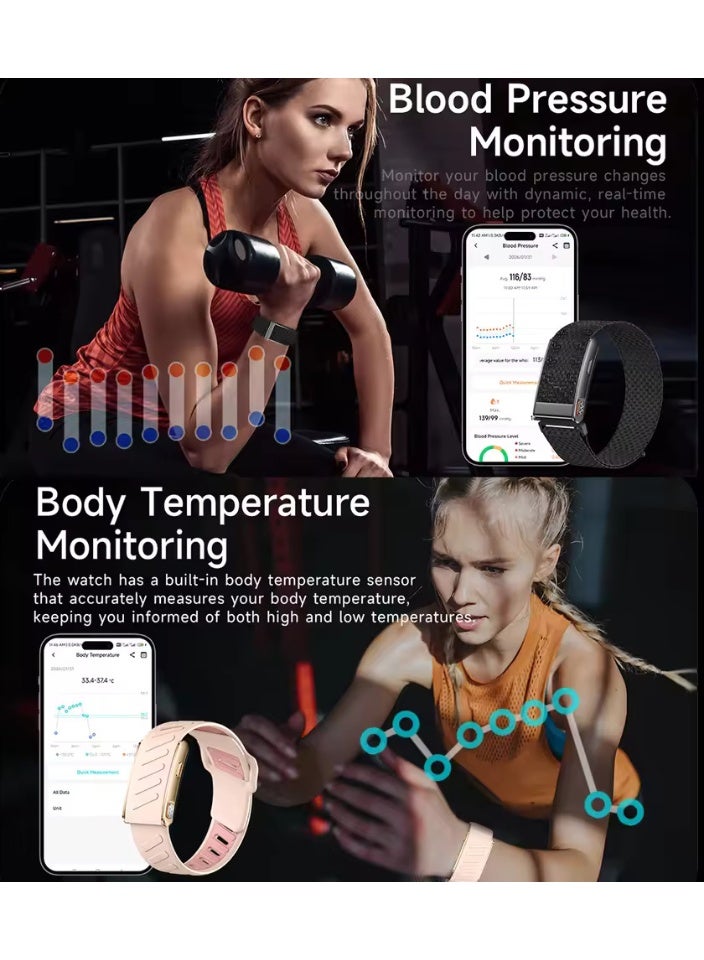 epicarma WearOn Tracker Band Screenless Fitness Tracker with Extra Band, ECG + PPG Health Monitor, SpO2 & Blood Pressure Tracking, Heart Rate Monitor, Sleep Tracker, 100+ Sports Modes, IPX8 Waterproof Smart Bracelet for Android & iOS, 30-Day Battery Life - Image 4
