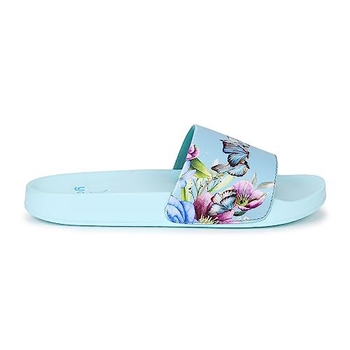 YOHO Tropica Printed Comfortable Women Slides | Stylish & Waterproof | Soft Inner Lining On Strap - Image 5