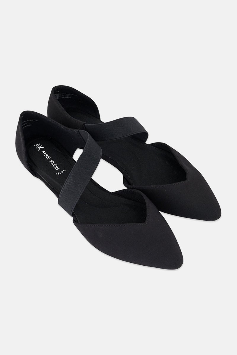 ANNE KLEIN أحذية فلات نسائية أكورسولو، سوداء - Image 2