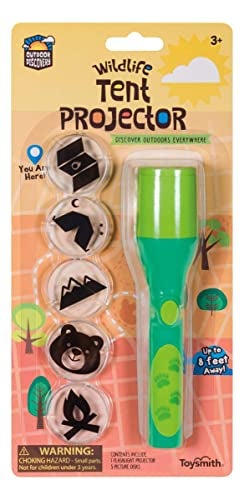 Toysmith Outdoor Discovery Wildlife Tent Projector Includes 5 Slides - Image 1