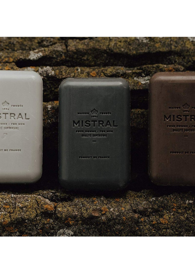 mistral Mistral Bar Soap Organic, Bourbon Vanilla, Large, Natural Exfoliation  - Image 2