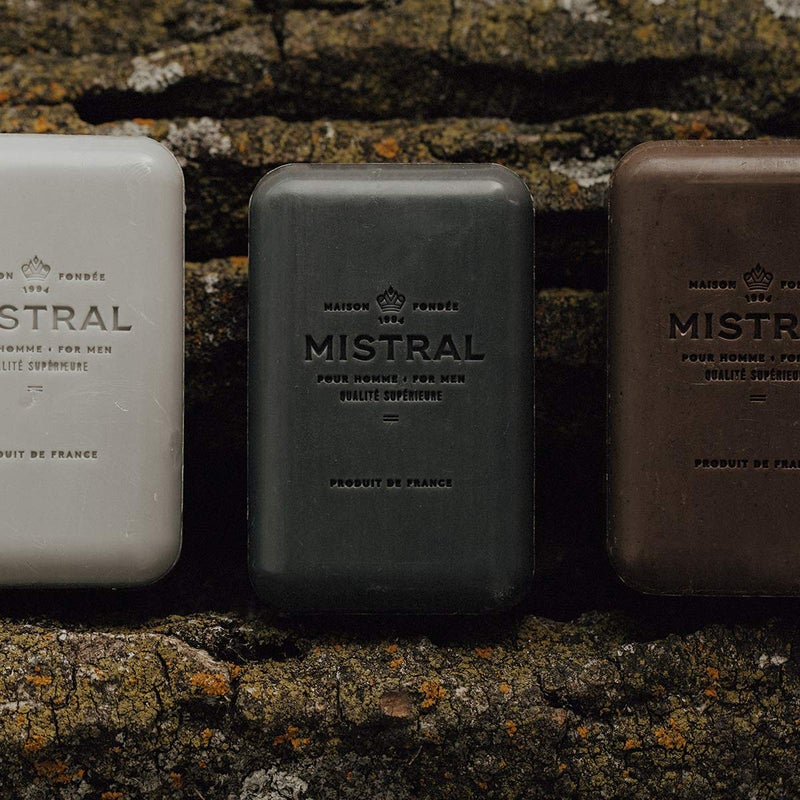 mistral Mistral Bar Soap Organic, Bourbon Vanilla, Large, Natural Exfoliation - Image 2