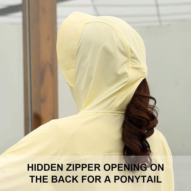 MOUNT TEC Store Womens UPF 50+ Cooling UV Protection Clothing Hooded Sun Protective Jacket Long Sleeve for Summer - Image 3