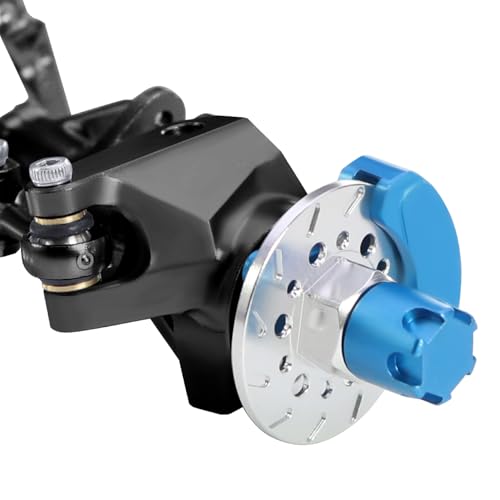 FACCNOY 9mm 124 Aluminum Front Rear Straight Axle with Hydraulic Steering Link for RC Crawler SCX24 Deadbolt 90081 C10 Jeep Gladiator Black - Image 5