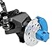 FACCNOY 9mm 124 Aluminum Front Rear Straight Axle with Hydraulic Steering Link for RC Crawler SCX24 Deadbolt 90081 C10 Jeep Gladiator Black - Image 4
