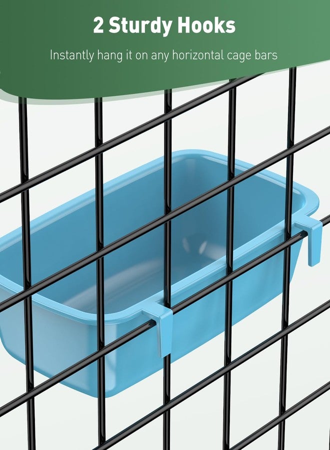 Pawfly Hanging Feeder, Food and Water Container, 6 Pcs Plastic Keepers for Cages Rabbit, Feeding Dishes Coop Cups for Parrots Hamsters Guinea Pigs & Other Small Pets - Image 4