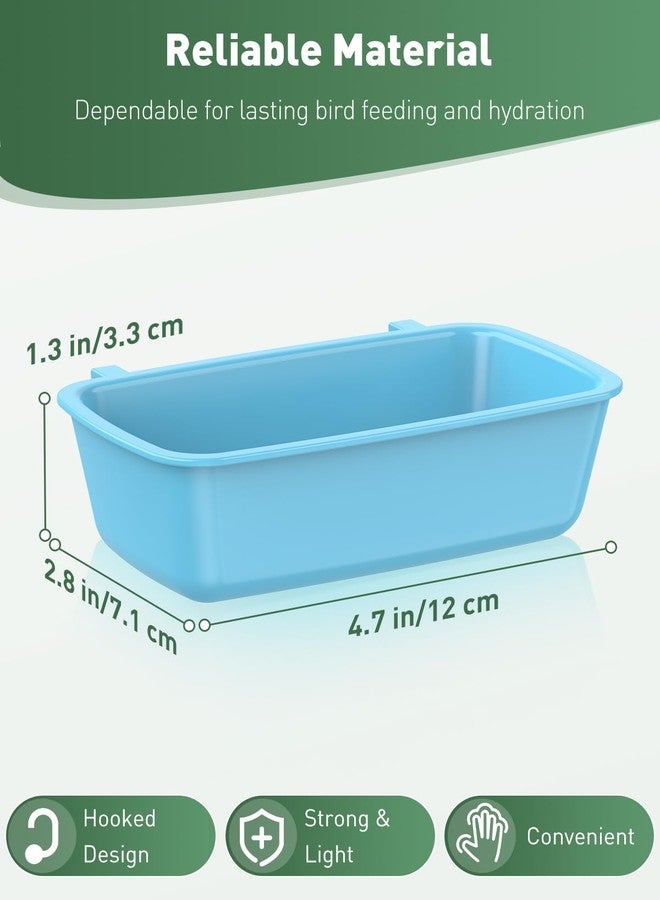 Pawfly Hanging Feeder, Food and Water Container, 6 Pcs Plastic Keepers for Cages Rabbit, Feeding Dishes Coop Cups for Parrots Hamsters Guinea Pigs & Other Small Pets - Image 3