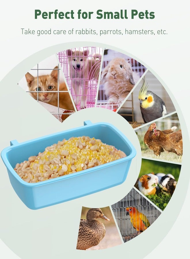 Pawfly Hanging Feeder, Food and Water Container, 6 Pcs Plastic Keepers for Cages Rabbit, Feeding Dishes Coop Cups for Parrots Hamsters Guinea Pigs & Other Small Pets - Image 2