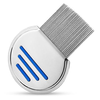 INSIME Steel Lice & nits removal comb for women hair | Anti lice treatment Nit comb for lice eggs removal lice comb for Kids, Women & Men | Head lice comb eggs remover | Lies hair comb Nits & Lice remover products (Pack of 1) - Image 1