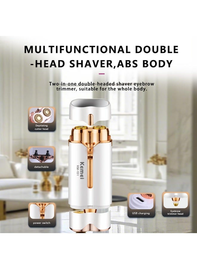 Kemei Km-151 Facial Hair Removal 2 in 1 - Image 3