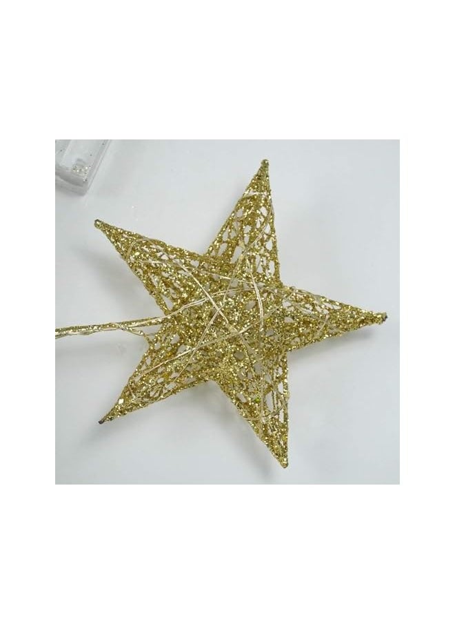 The Bros 40 cm Golden Crescent Moon with Star Wall Hanging Light for Eid & Ramadan Decorations - LED Wall Décor for Home & Garden  - Image 3