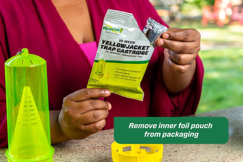 RESCUE! Yellowjacket Attractant Cartridge (10 Week Supply) â€“ for RESCUE! Reusable Yellowjacket Traps - (5 Pack) - Image 4