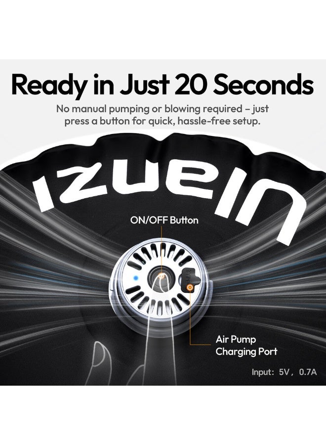 يولانزي Ulanzi AL120 ضوء أنبوب هوائي LED قابل للنفخ – 120 واط، 2700K–6500K، CRI ≥ 96، شحن سريع USB-C، تحكم عن بُعد، 10 تأثيرات إضاءة، تصميم محمول مع حقيبة حمل - Image 5