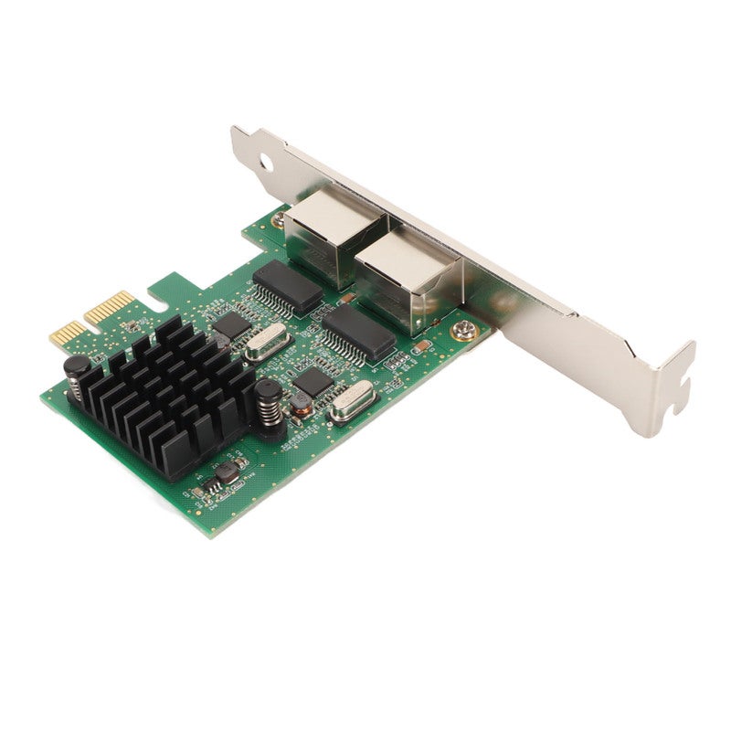 بطاقة شبكة PCIe X1 ثنائية المنافذ جيجابت إيثرنت - نقل سريع اتصال مستقر استهلاك منخفض للطاقة بطاقة محول شبكة للحواسيب الشخصية والخوادم - Image 5