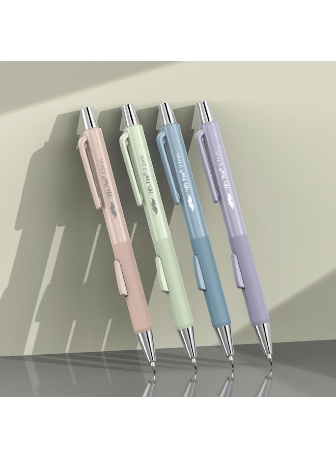 مستر. بين - مجموعة أقلام رصاص ميكانيكية باستيل، 4 قطع، مقاسين، 0.5 و0.7 مم، مجموعة أقلام رصاص ميكانيكية فاست كليك استيثيك، أقلام رصاص ميكانيكية باستيل، أقلام رصاص ميكانيكية لطيفة، أقلام رصاص - Image 5