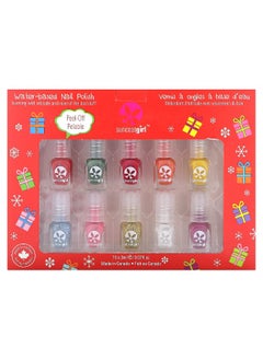 Suncoat Girl SuncoatGirl, Water-Based Nail Polish, Merry Mini Mani Kit, 12 Piece Kit  - Image 2