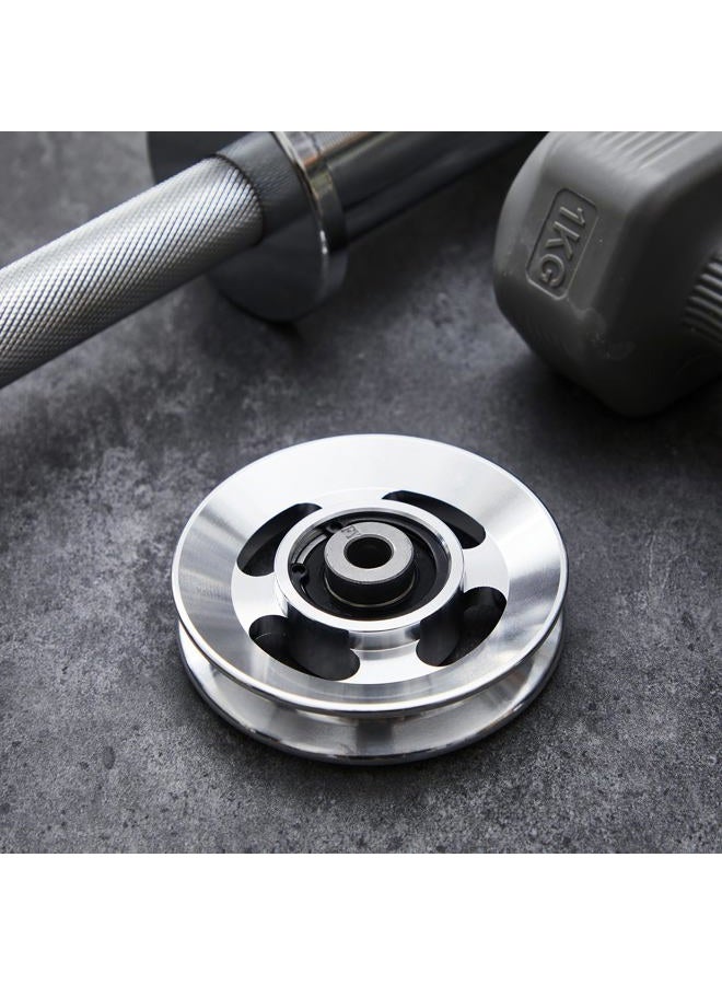 Soulchen 4 Pcs Aluminum Pulleys for Cable Machine Set, 90mm Aluminum Alloy Bearing Gym Pulley Wheel for Home Gym Equipment Exercise Machine Pulldown Attachments - Image 4
