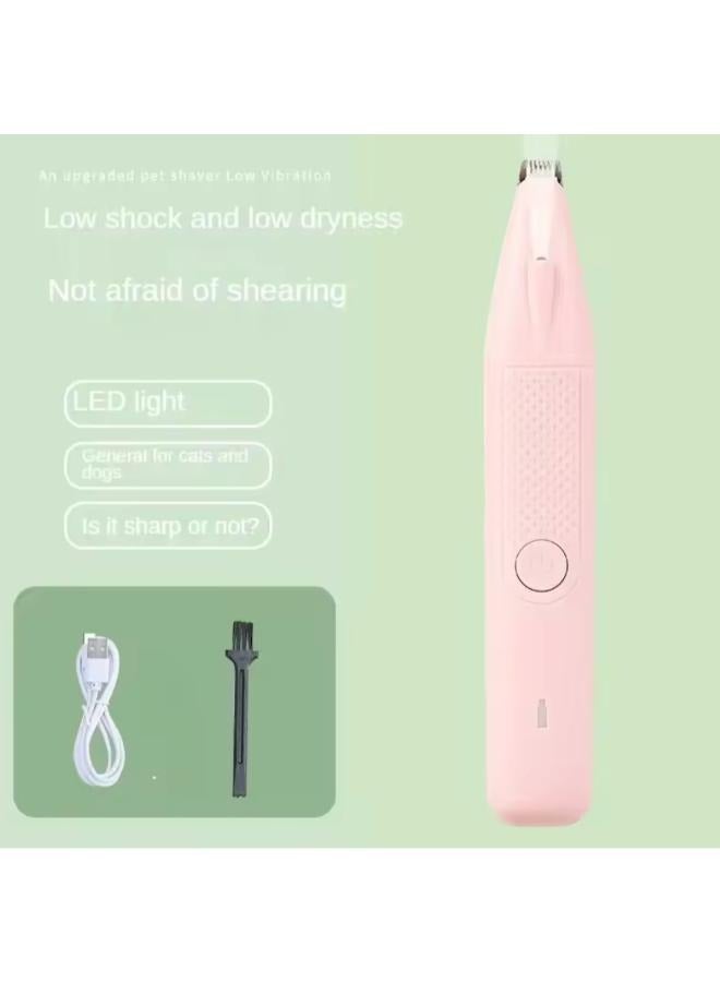 ماكينة حلاقة قدم الحيوانات الأليفة القابلة لإعادة الشحن مع الضوء - Image 1