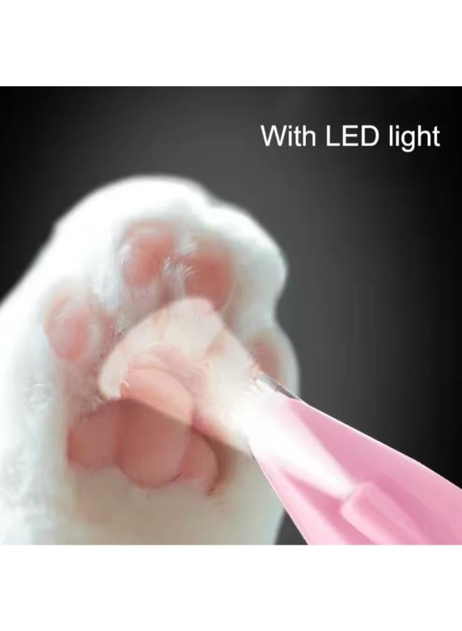 ماكينة حلاقة قدم الحيوانات الأليفة القابلة لإعادة الشحن مع الضوء - Image 3