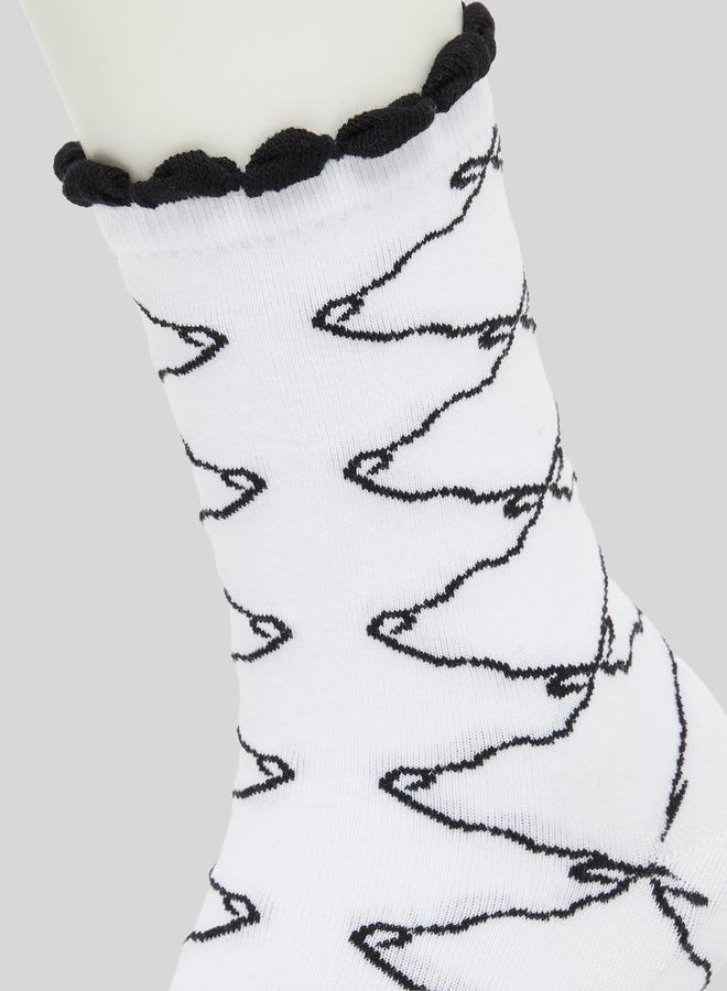Styli Pack of 2 - Printed Crew Socks - Image 3