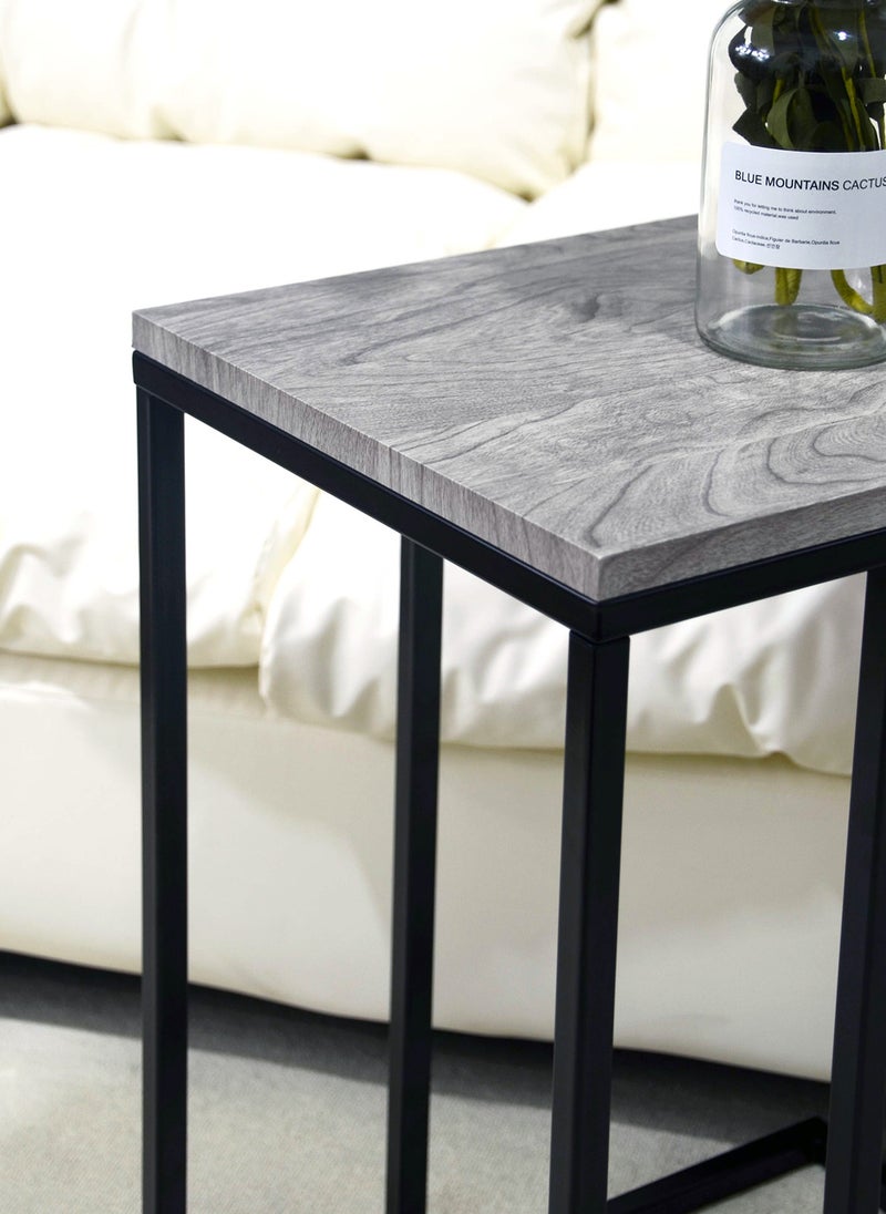 Sharpdo Square Coffee Table Simple Modern Living Room Home Tempered Glass Light Luxury Style Side Table 40*30*51CM - Image 5