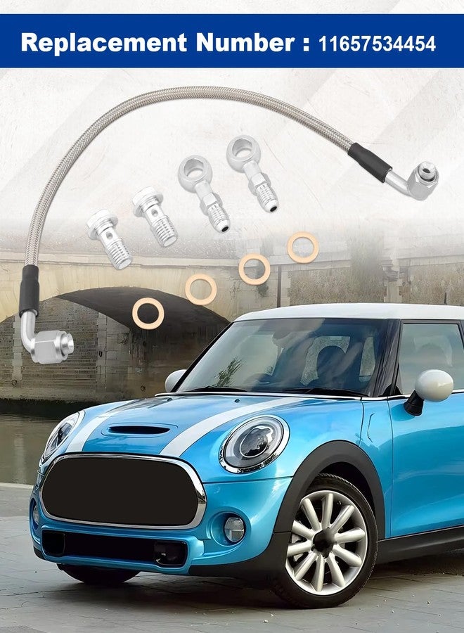 ANODZU Upgrade Turbo Oil Feed Line Kit Fit for Fit for MINI Cooper S R55 R56 R57 R58 R59 R60 R61 2007-2016, Replace 11657534454 - Image 5