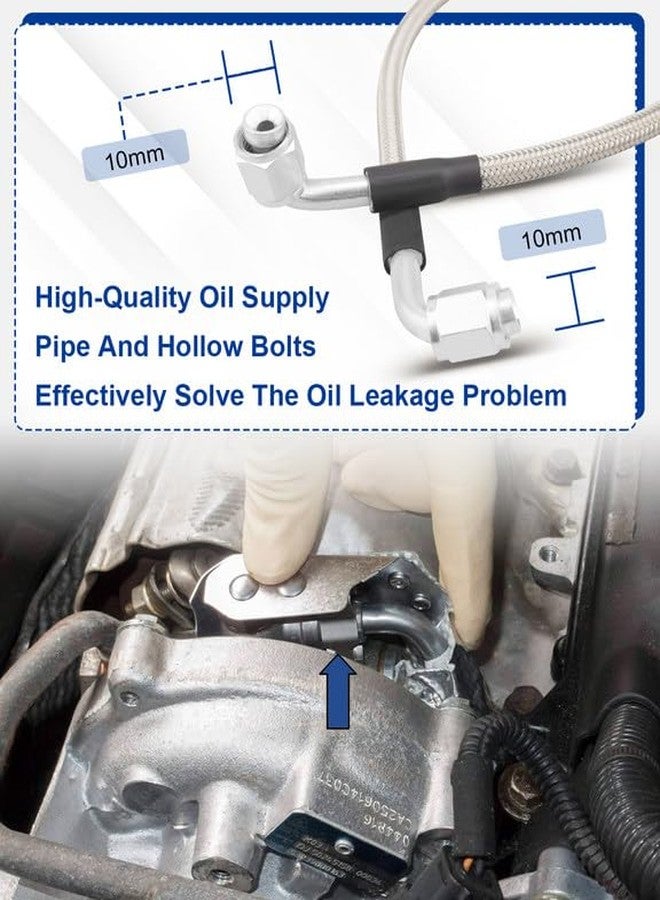 ANODZU Upgrade Turbo Oil Feed Line Kit Fit for Fit for MINI Cooper S R55 R56 R57 R58 R59 R60 R61 2007-2016, Replace 11657534454 - Image 4
