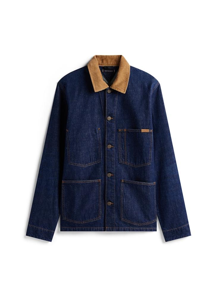 TOMMY HILFIGER Corduroy Collar Denim Chore Jacket - Image 5