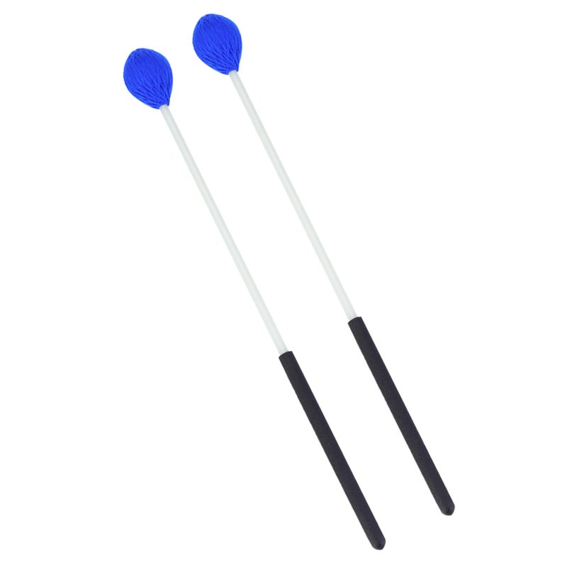 Fiberglass Marimba Mallets With Mushroom Shaped Yarn Heads 1 Pair Soft Durable Rubber - Image 5