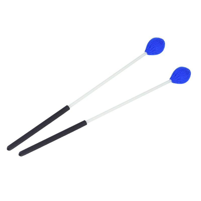Fiberglass Marimba Mallets With Mushroom Shaped Yarn Heads 1 Pair Soft Durable Rubber - Image 2