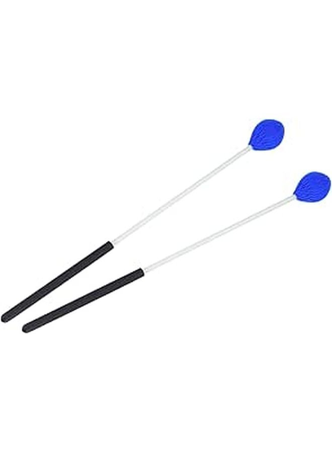 Fiberglass Marimba Mallets With Mushroom Shaped Yarn Heads 1 Pair Soft Durable Rubber - Image 1