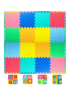ToyVelt Foam Puzzle Floor Mat For Kids - 12X12 16 Tiles Interlocking ...