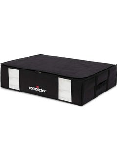 COMPACTOR Space Saving Semi Rigid Under Bed Vacuum Storage Box Black and Clear 145 L RAN8944  - Image 3