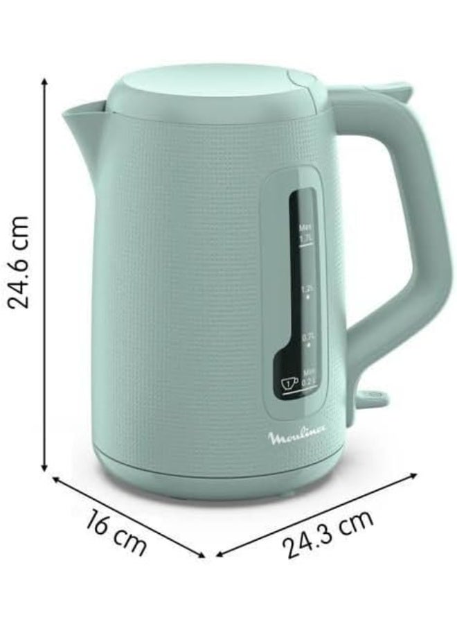 MOULINEX Morning BY2M0810 Kettle 1.7 L Midnight green 1.7 L 2400 W BY2M0810 green - Image 2