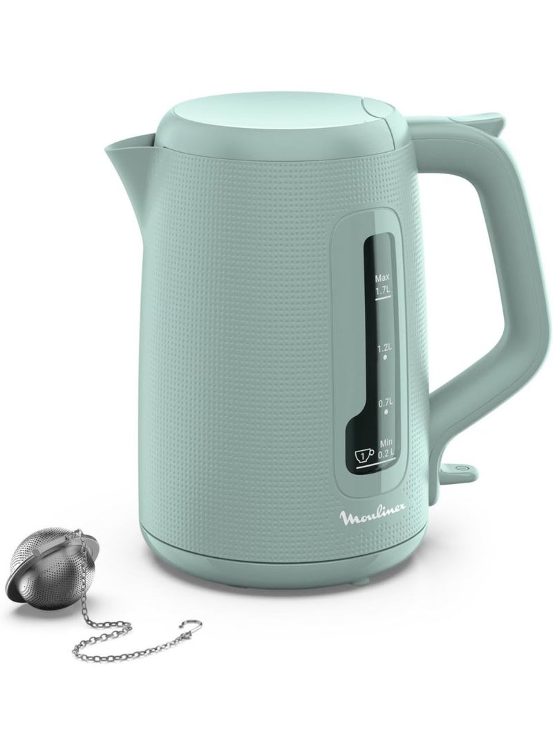 MOULINEX Morning BY2M0810 Kettle 1.7 L Midnight green 1.7 L 2400 W BY2M0810 green - Image 1