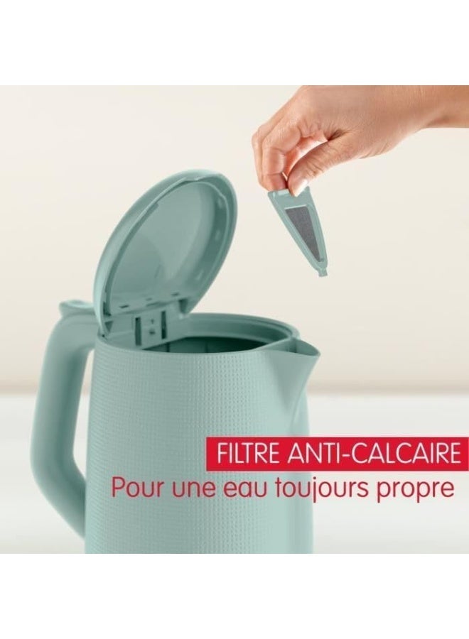 MOULINEX Morning BY2M0810 Kettle 1.7 L Midnight green 1.7 L 2400 W BY2M0810 green - Image 3
