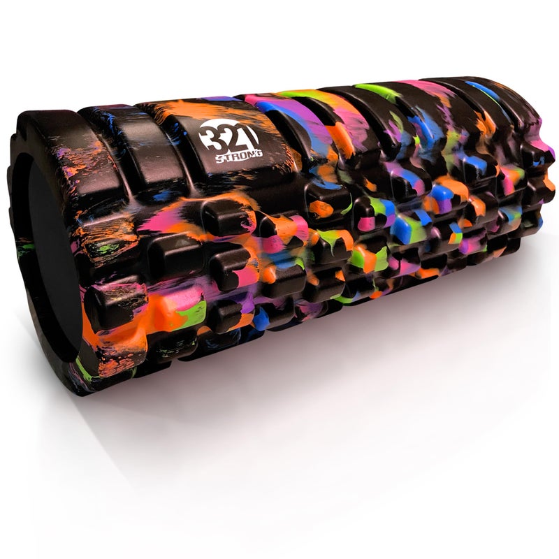 321 Strong Foam Roller - Medium Density Deep Tissue Massager - Muscle Massage + Myofascial Trigger Point Release - Includes 4K eBook - Aurora - Image 1