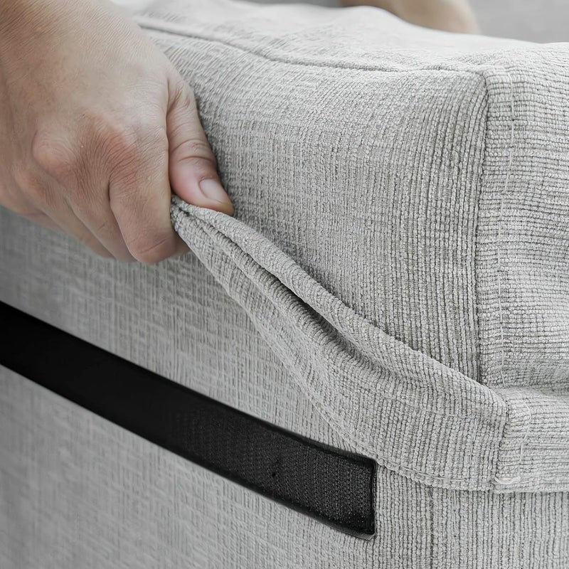 Zikra Double Sided Sticky, 32Pcs Heavy Duty Hook and Loop Tape Strips with Adhesive Sticky Back, Strength Fasten Interlocking, for Home Office - Image 5