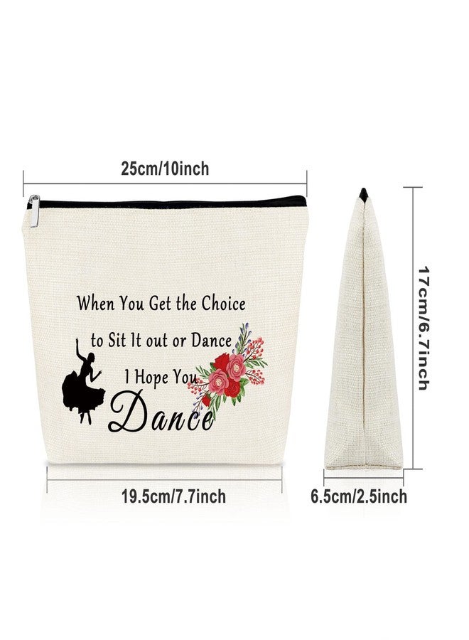 Sazuwu Dance Gifts for Women Dance Lover Gift Makeup Bag Dance Team Gift for Girls Dance Recitals Gift Cosmetic Bag Dance Teacher Appreciation Gifts Birthday Graduation Christmas Gifts Travel Bag - Image 4
