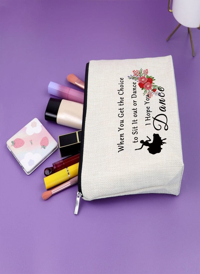 Sazuwu Dance Gifts for Women Dance Lover Gift Makeup Bag Dance Team Gift for Girls Dance Recitals Gift Cosmetic Bag Dance Teacher Appreciation Gifts Birthday Graduation Christmas Gifts Travel Bag - Image 5