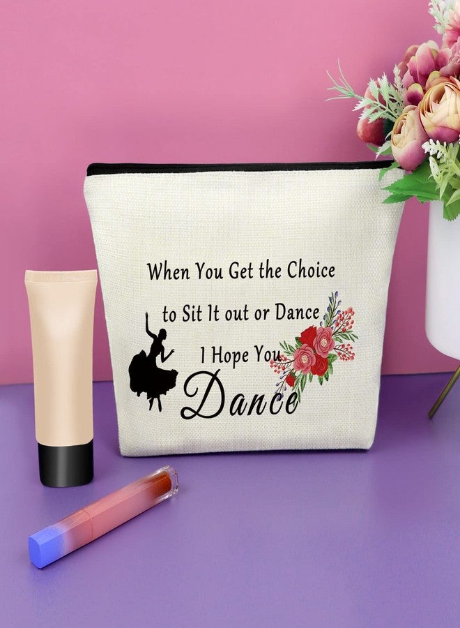 Sazuwu Dance Gifts for Women Dance Lover Gift Makeup Bag Dance Team Gift for Girls Dance Recitals Gift Cosmetic Bag Dance Teacher Appreciation Gifts Birthday Graduation Christmas Gifts Travel Bag - Image 2