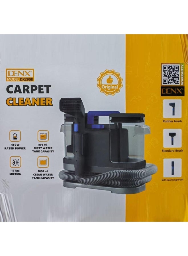 دينكس منظف سجاد وتنجيد خفيف الوزن محمول متعدد الأسطح لمقاعد السيارة والأريكة والمطبخ والأماكن الخارجية والمزيد، بقوة 450 وات - Image 2